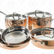 Cuisinart Tri-Ply Copper Cookware Set (8-Piece), $200